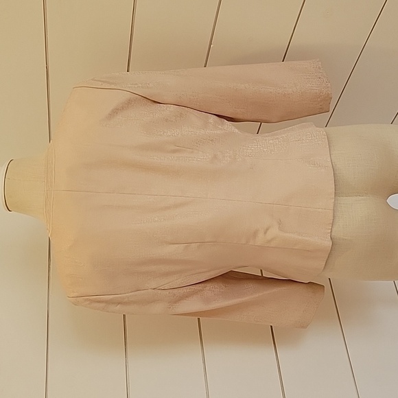 Papèll Petites 10p pink silk suit with skirt - Picture 4 of 8